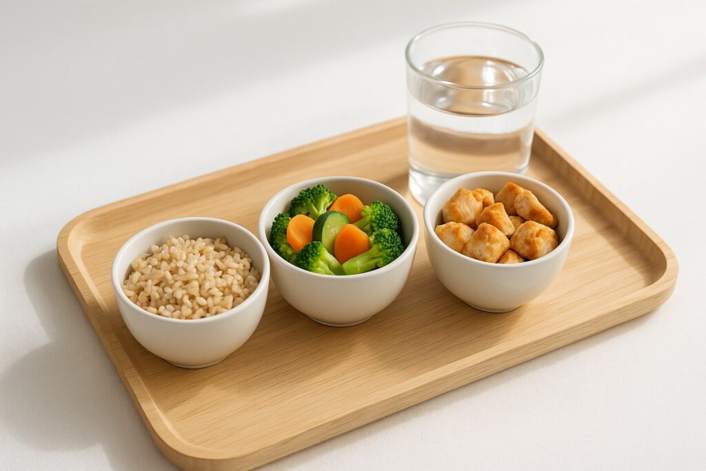 Petits volumes et mastication lente en phase d’initiation GLP-1.