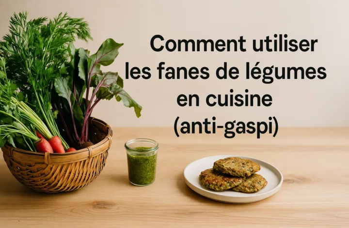 Couverture article anti-gaspi sur l’utilisation des fanes de légumes en cuisine.