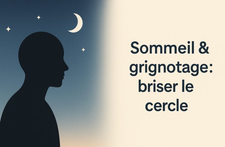 Couverture sommeil & grignotage avec espace titre à droite.