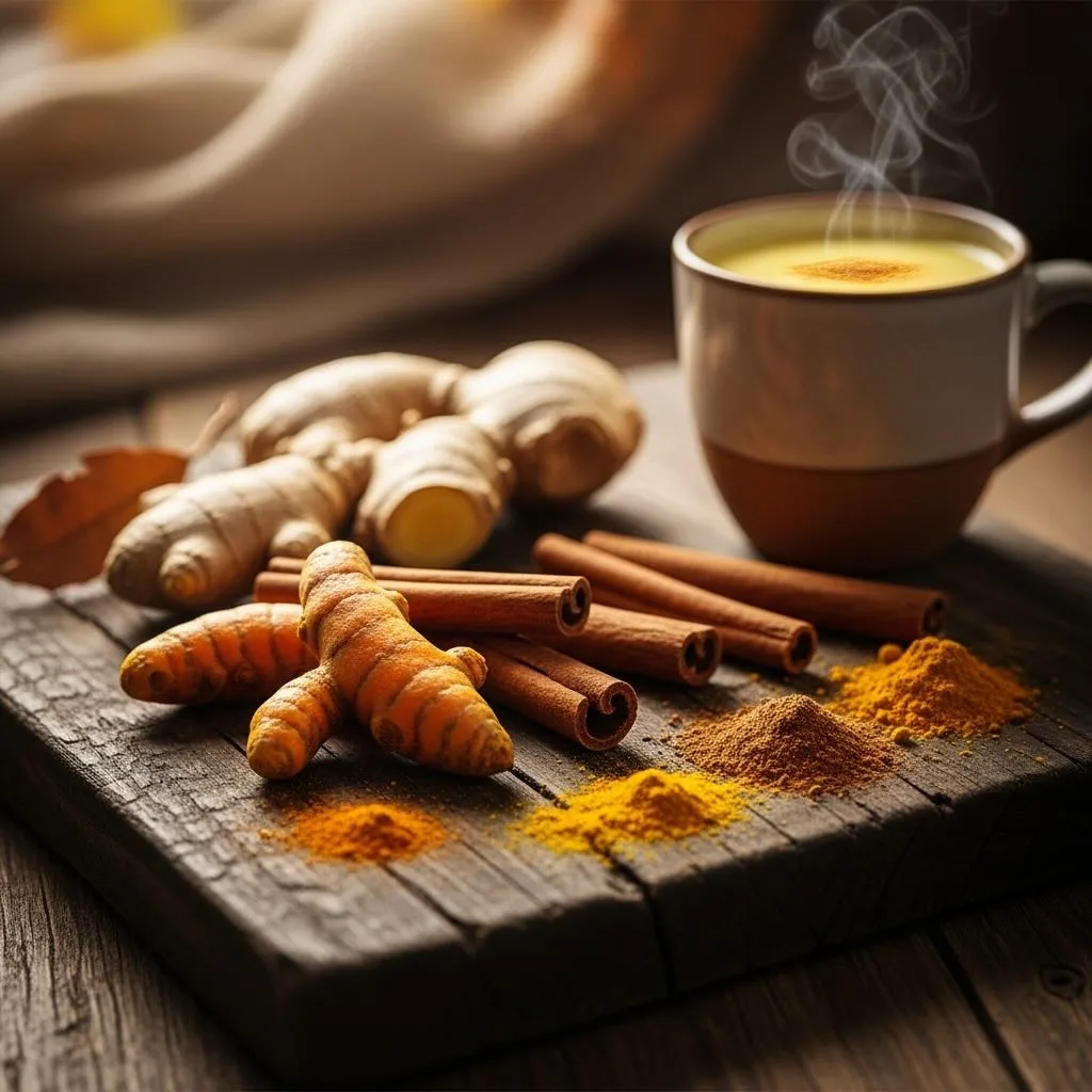 Épices réconfortantes : curcuma, cannelle et gingembre